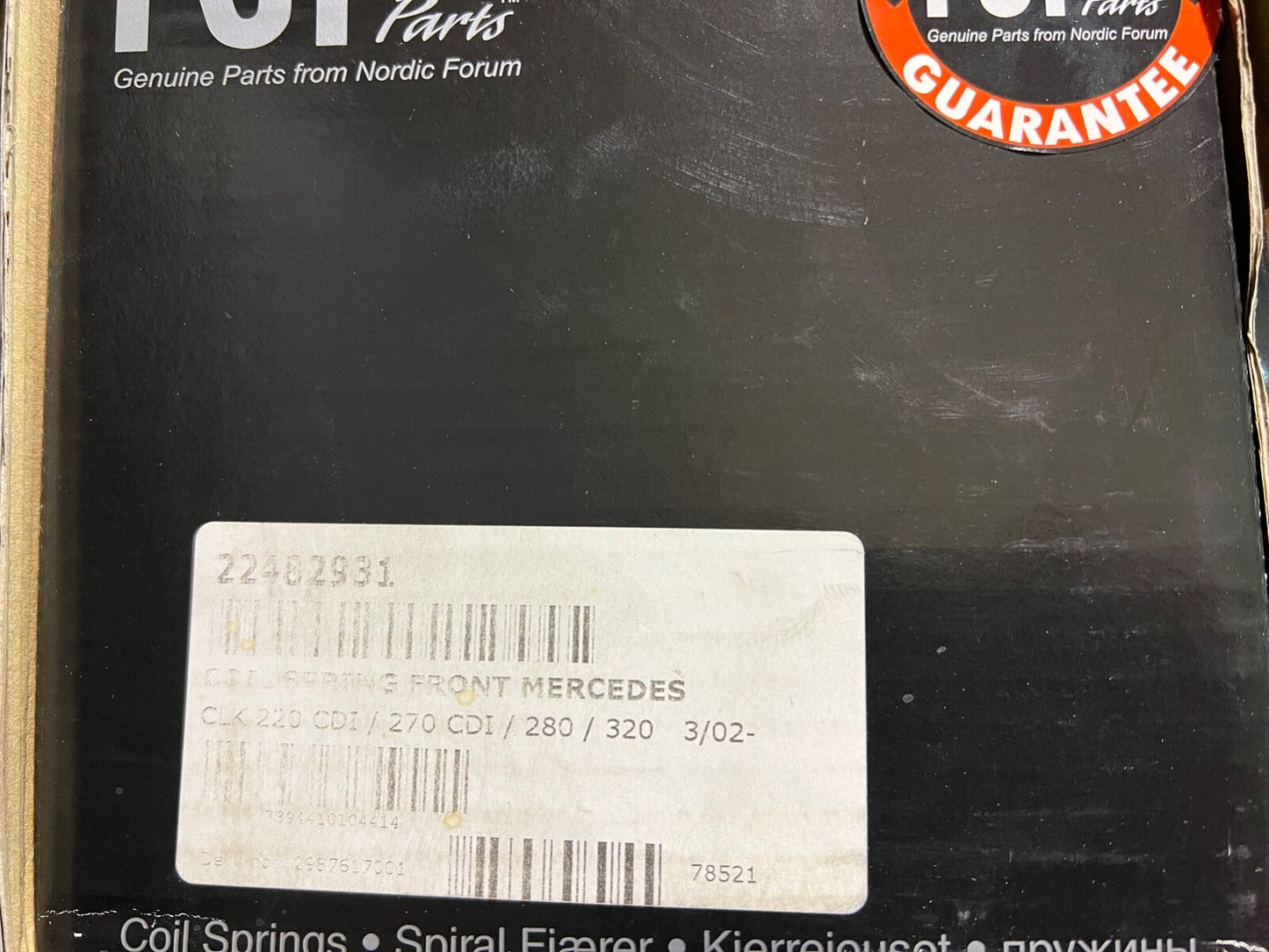 NF 22482931 Front Coil Spring fits Mercedes CLK 220 CDI 270 CDI 280 320 2002-ON