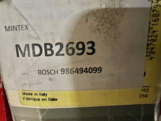Bosch 986494099 Rear Brake Pad fits Citroen C4 Peugeot 207 307