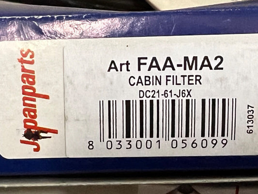 JapanParts FAA-MA2 Pollen Filter fits Mazda Demio Estate