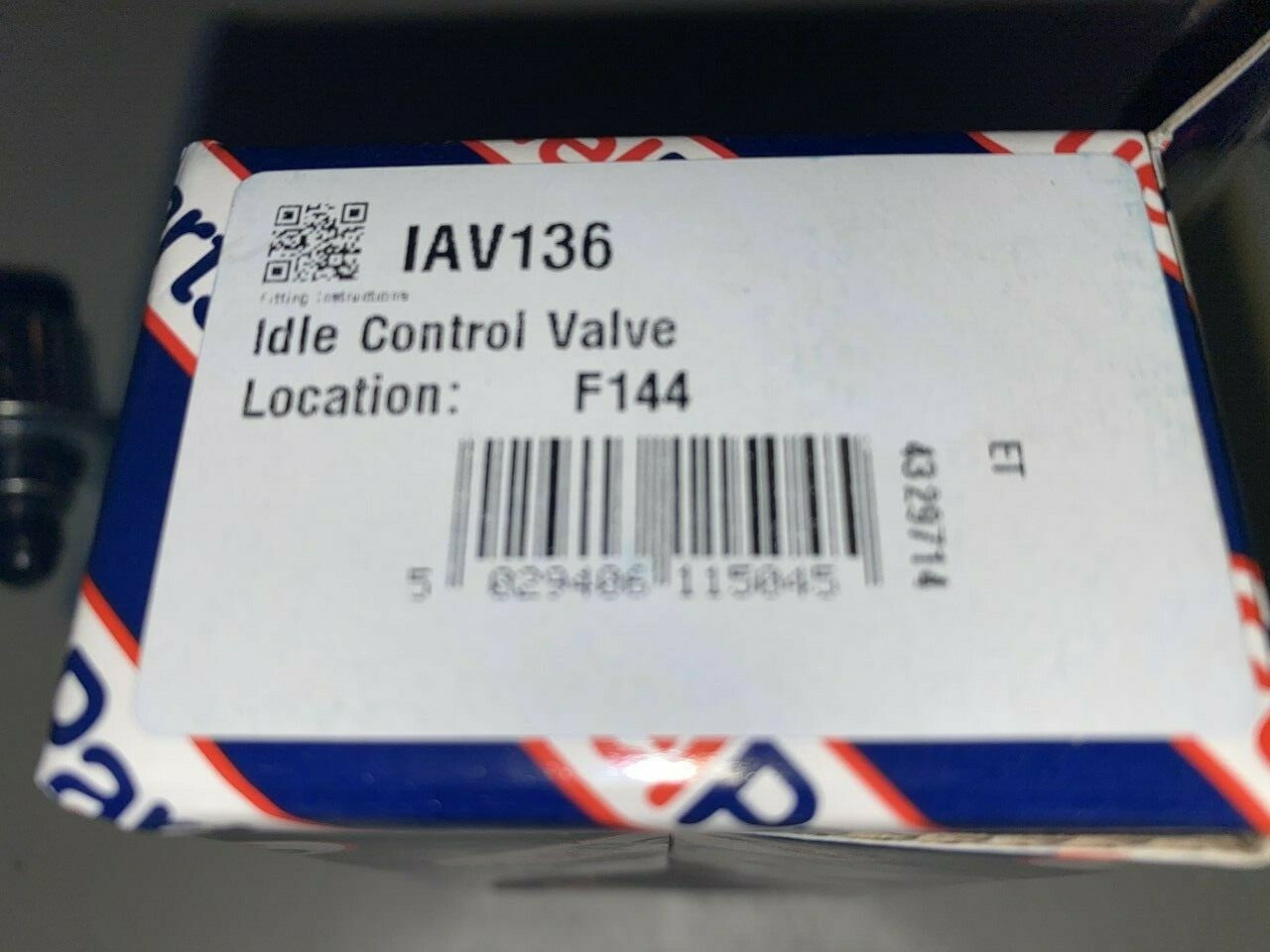 Fuel Parts IAV136 Idler Control Valve fits Citroen Peugeot