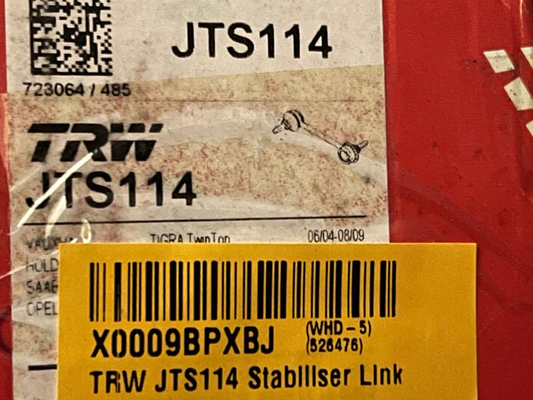 TRW JTS114 Stabilizer Link Drop Link fits Vauxhall Saab