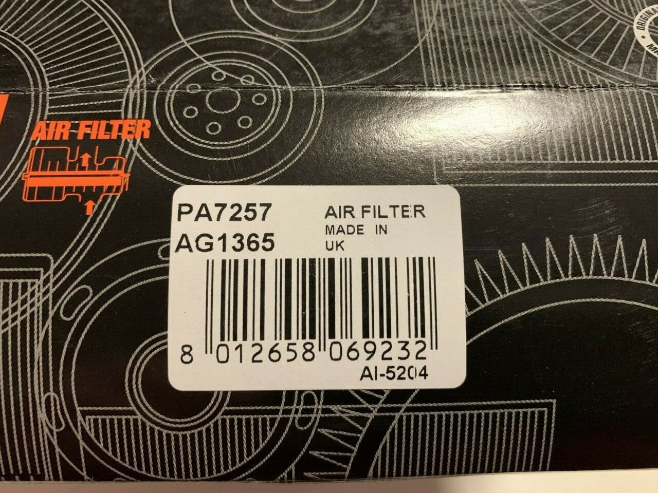 Coopers Fiaam PA7257 Air Filter fits Citroen Peugeot