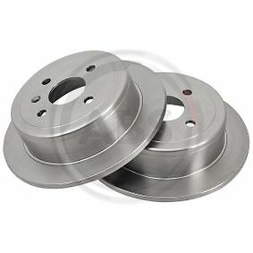 ABS 16928 Rear Solid Brake Disc fits Vauxhall Daewoo