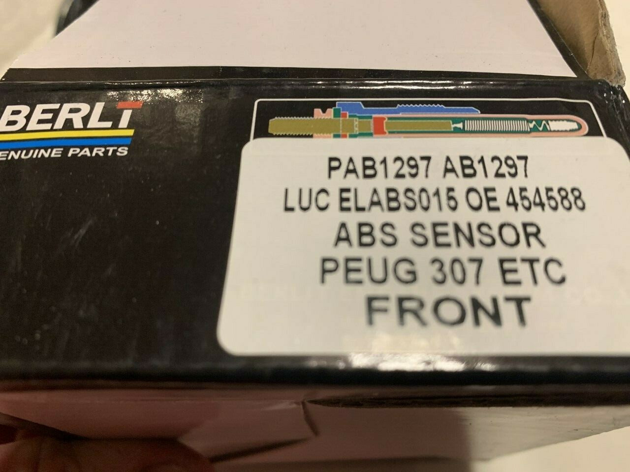 Berlt PAB1297 Front Wheel Speed Sensor ABS Sensor fits Peugeot