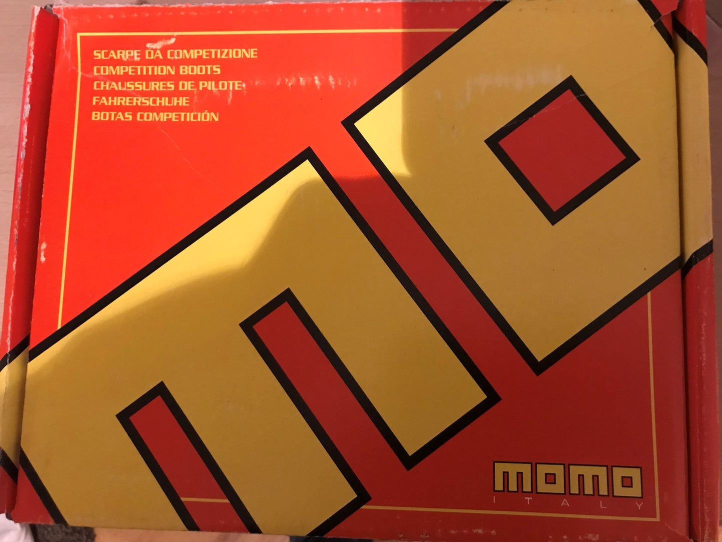 Momo GT Pro Leather Race Rally Driving Boots Size 38 Rosso Red FIA Approved Xmas