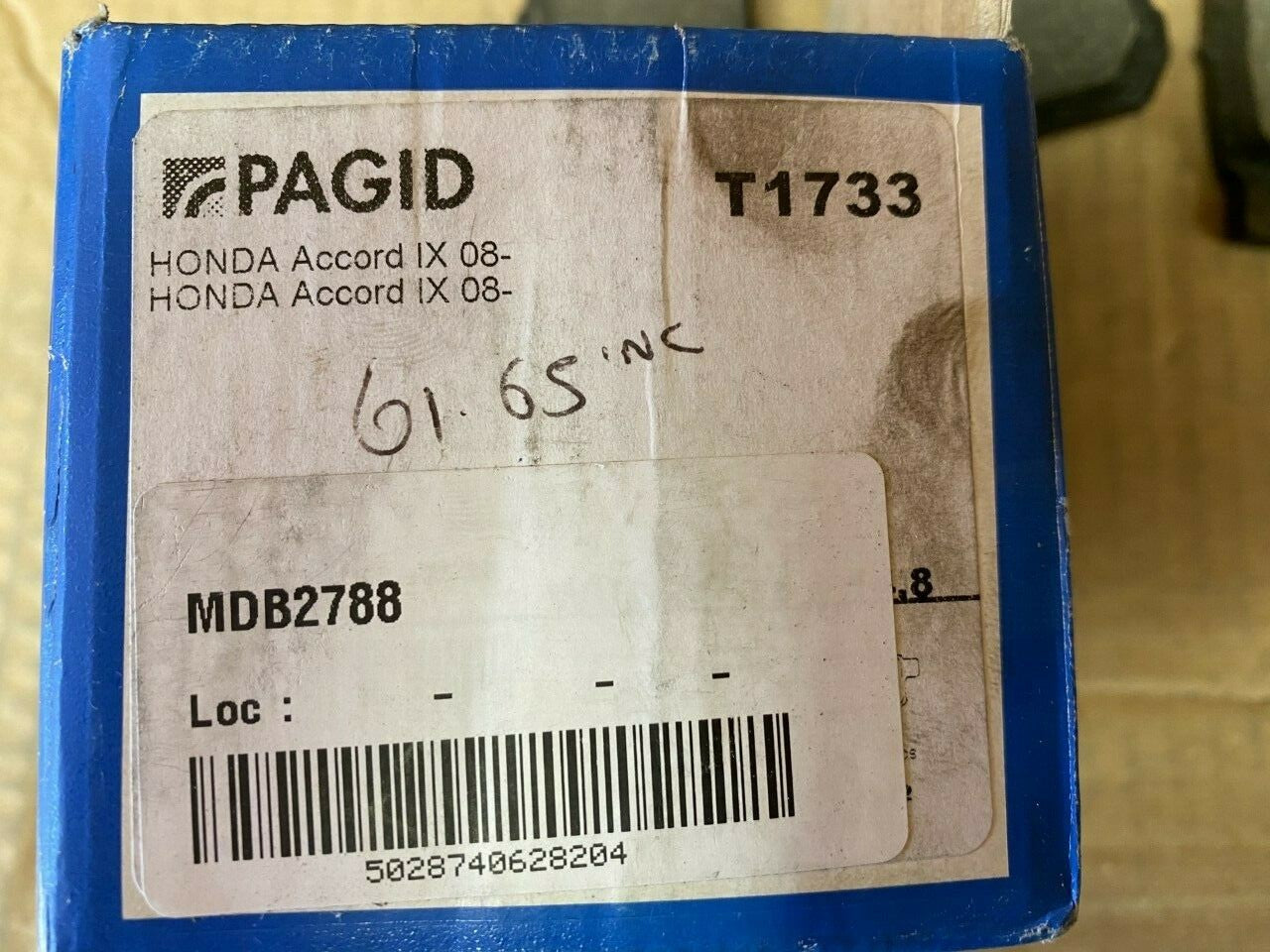 Pagid T1733 MDB2788 Brake Pad Set