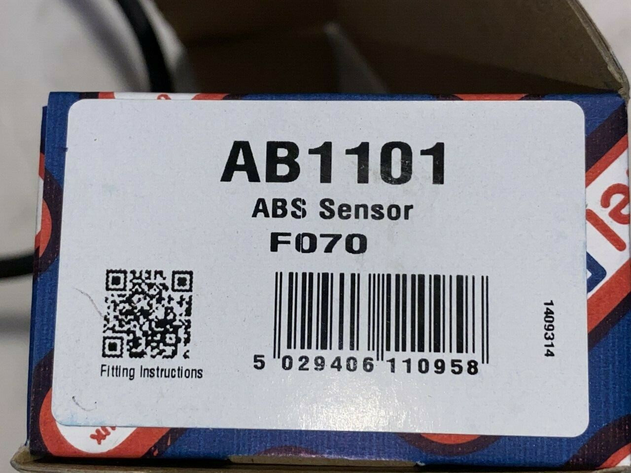 Fuel Parts AB1101 Wheel Speed Sensor ABS Sensor