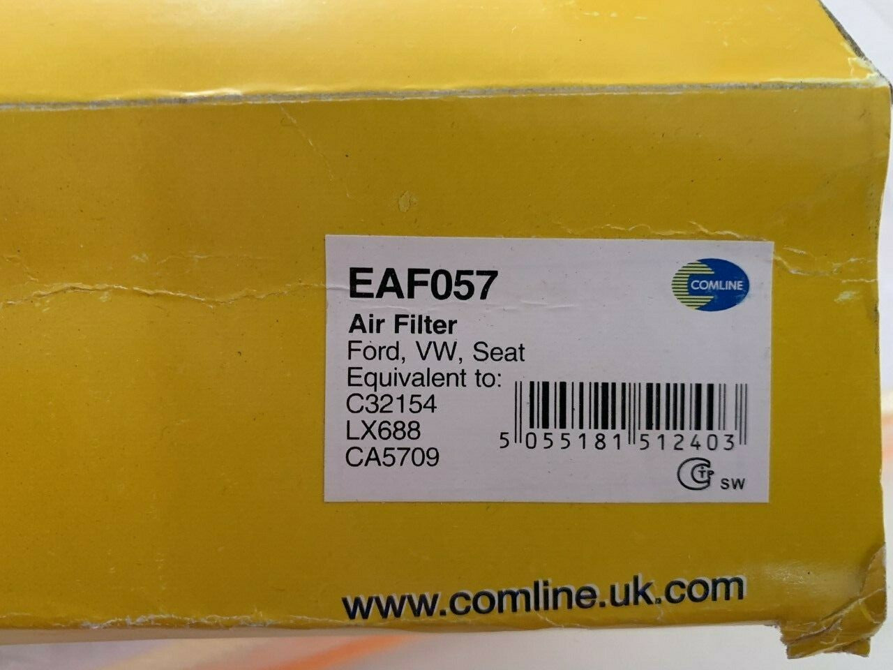 Ford Galaxy Seaat Alhambra VW Volkswagon Sharan Comline EAF057 Air Filter