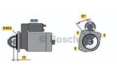 Starter Motor Alfa Fiat Lancia12v 2KW Bosch 0986017790 NO SURCHARGE