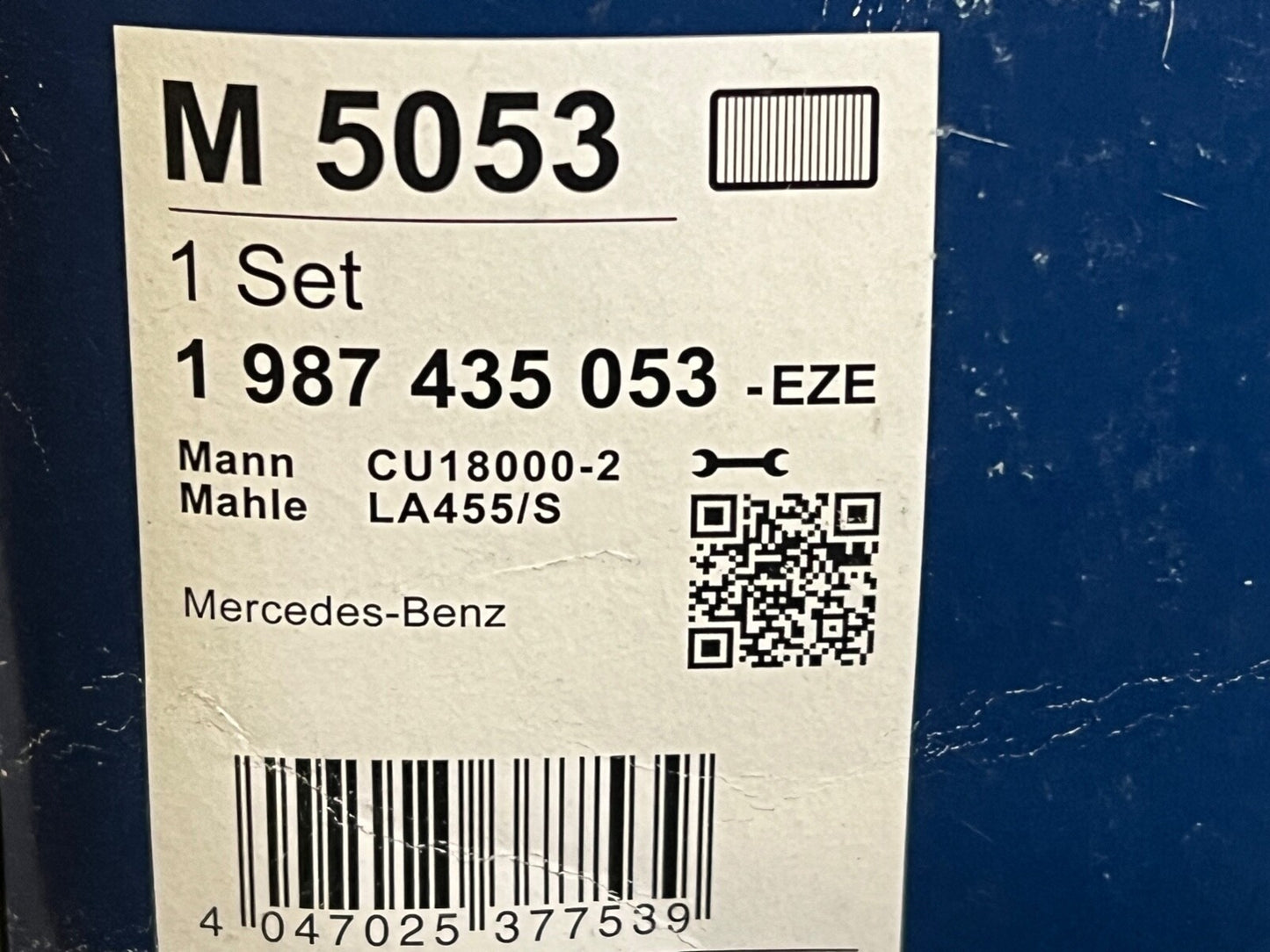 Bosch 1987435053 M5053 Cabin Filter Pollen Filter fits Mercedes E Class