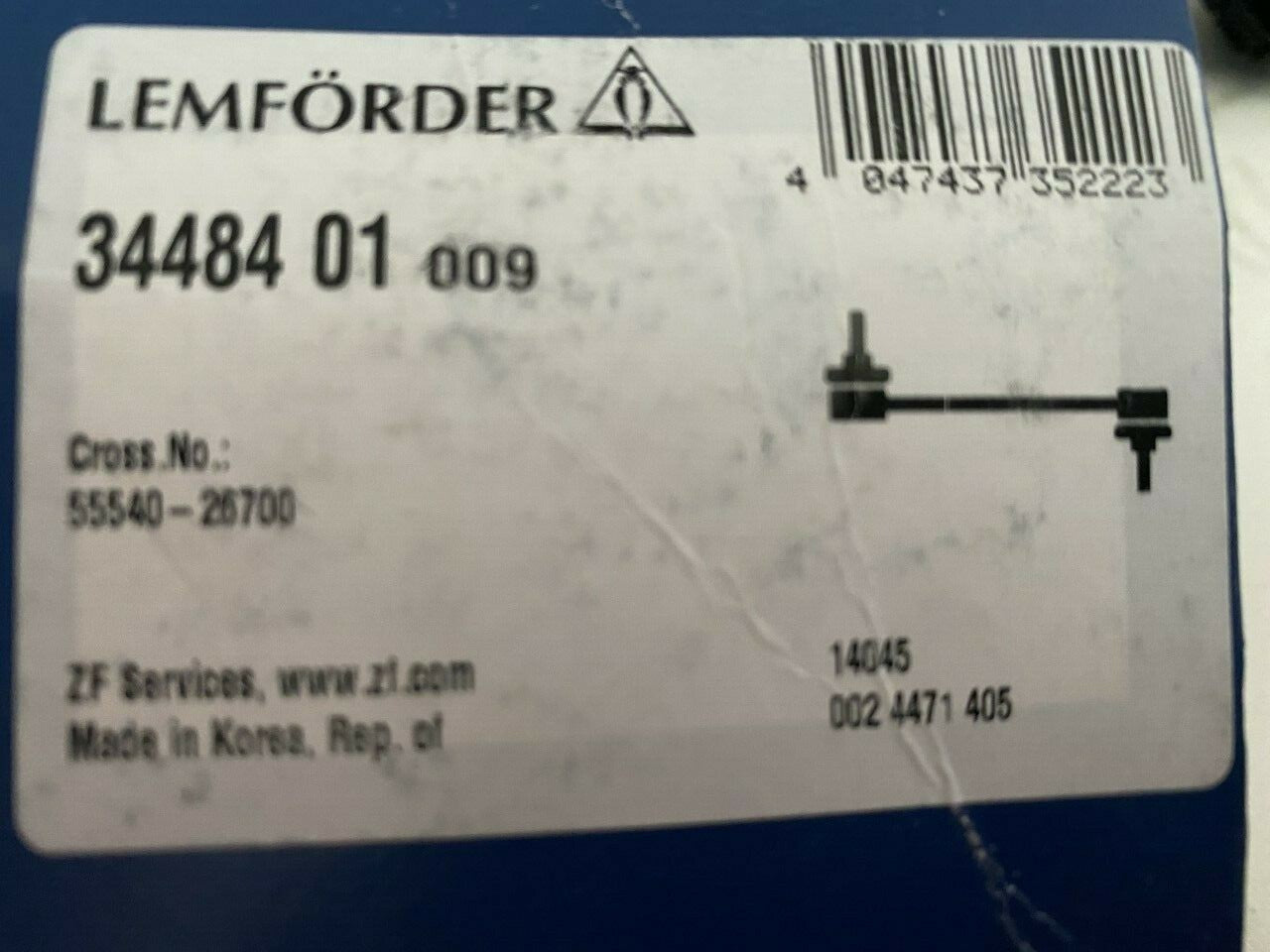 Lemforder 3448401 Stabilizer Link Drop Link Arm fits Hyundai