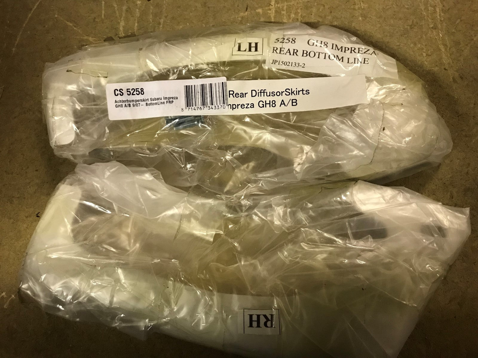 Rear Bumper Skirts x2 Diffuser Subaru Impreza GH8 A/B 9/07 on Chargespeed CH5258