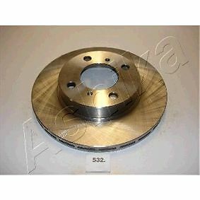 Ashika 60-05-532 DF4022 Front Vented Brake Disc fits Mitsubishi Proton