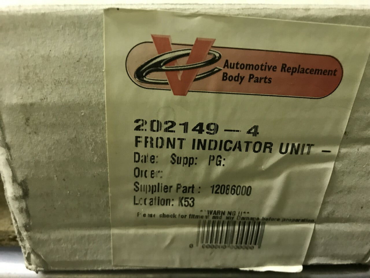 Indicator Lamp Off Side Right Hand Fiat Uno 1983-1996 1208600 202149-4