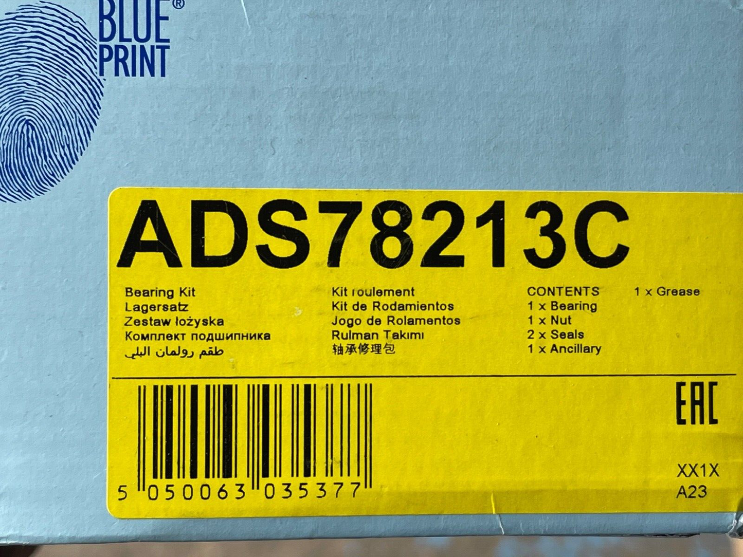 Blue Print ADS78213C Wheel Bearing Kit fits Subaru
