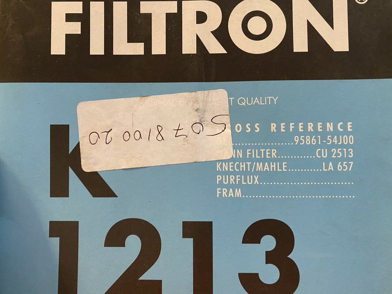 Filtron K1213 Cabin Filter fits Suzuki