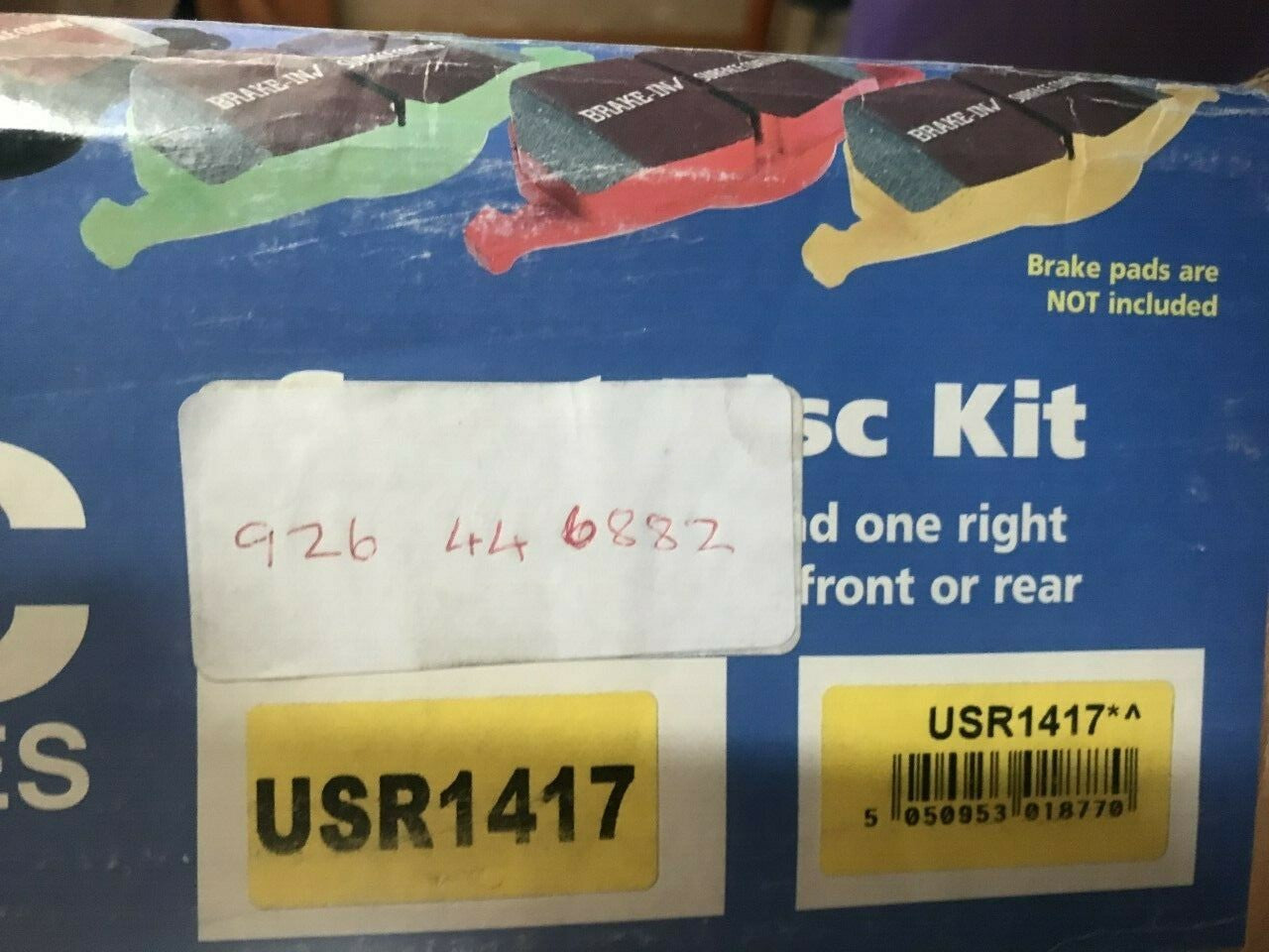 EBC USR1417 Grooved Rear Brake Discs Audi A6 1998-2005