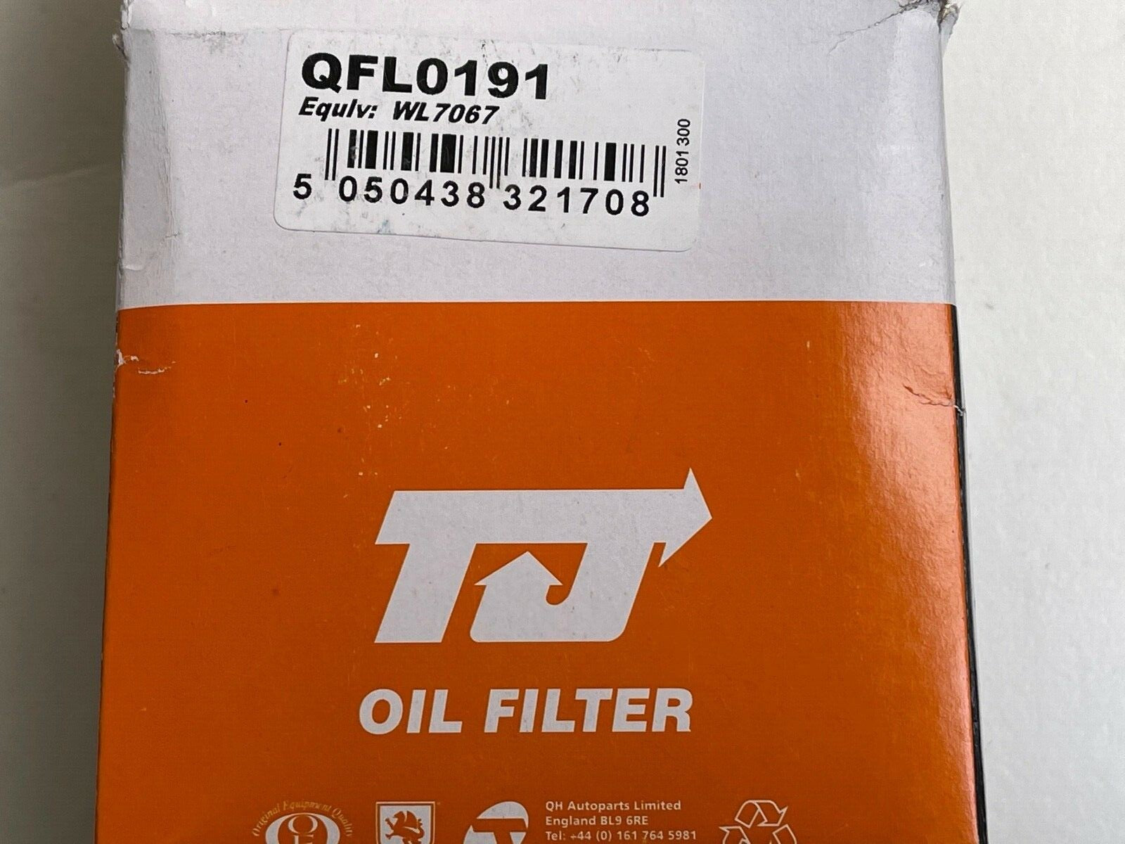 TJ Filters QFL0191 Oil Filter fits Alfa Romeo Fiat Renault MG