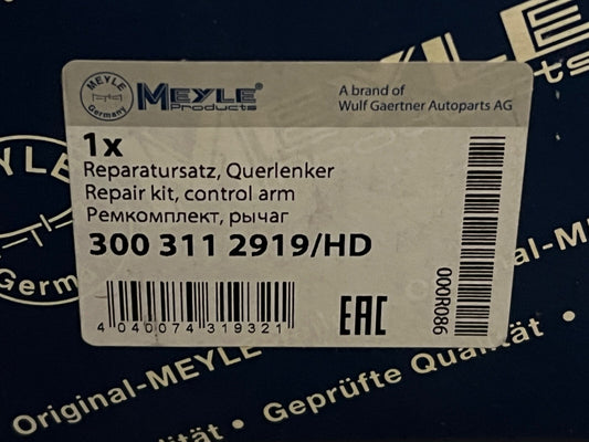 MEYLE 300 311 2919/HD Front Track Control Arm Bush (Heavy Duty)