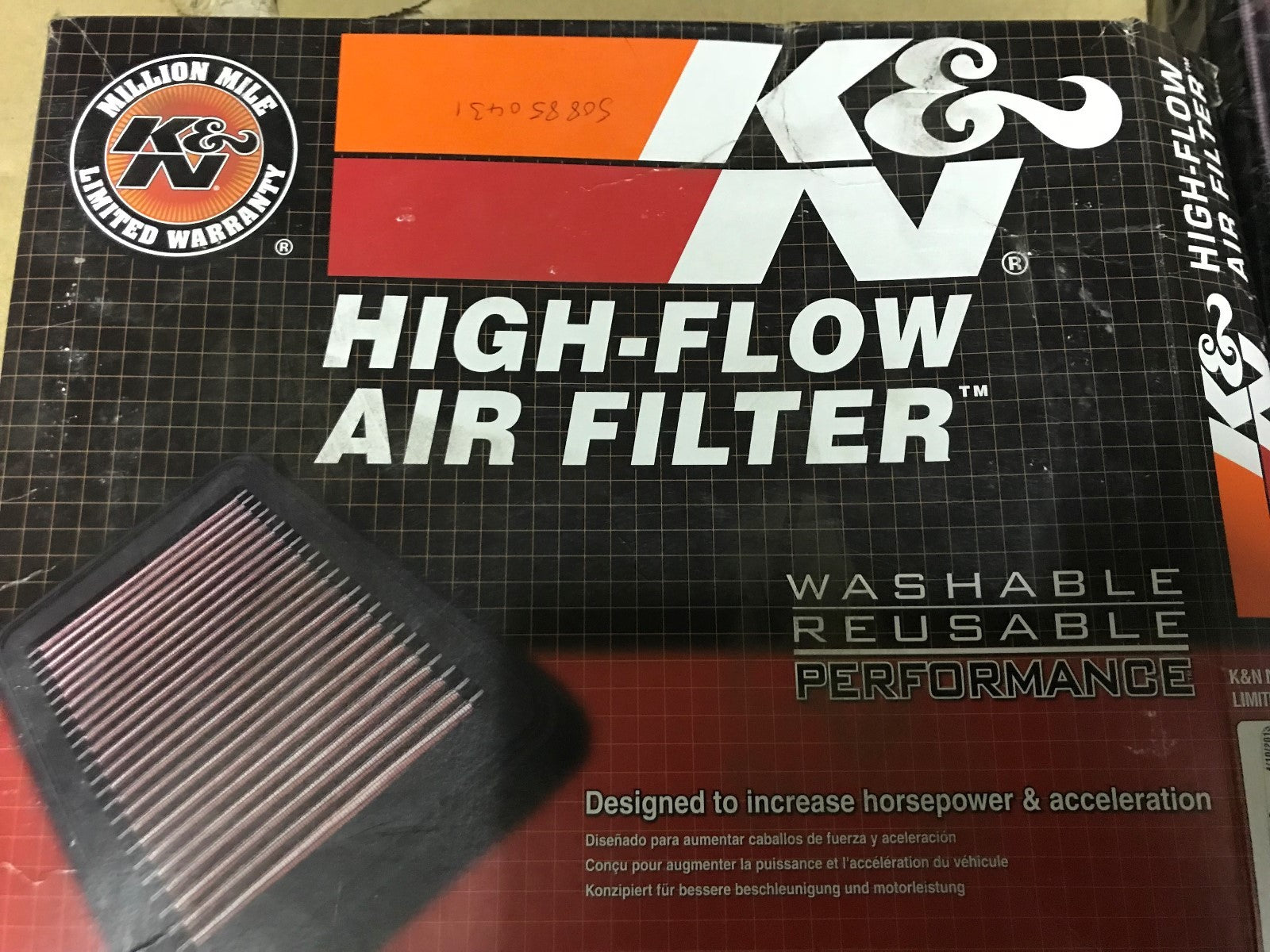 K&N Performance Air Filter Kia Carens Rondo Optima Lotze 2005-2012 33-2934 New