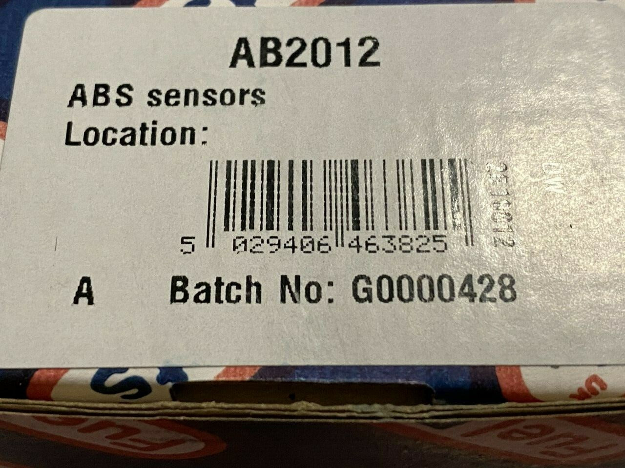 Fuel Parts AB2012 Wheel Speed Sensor ABS Sensor