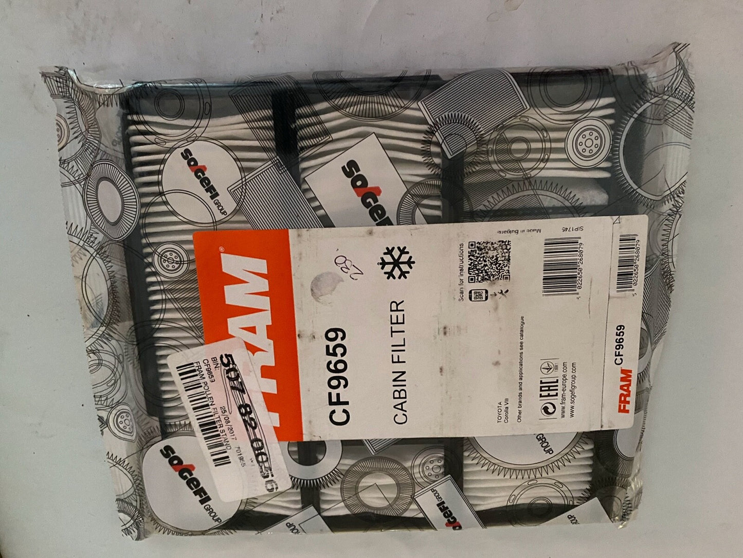 Fram CF9659 Cabin Filter Pollen Filter fits Toyota