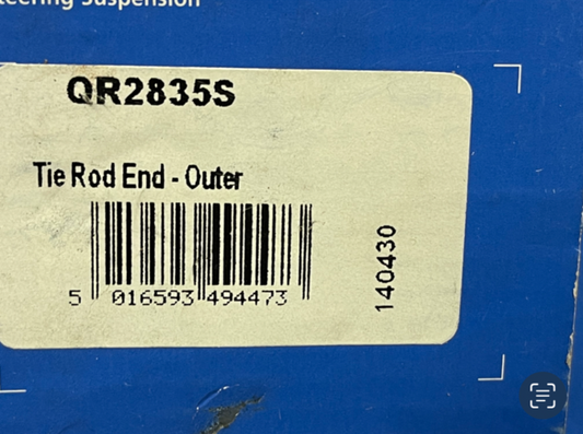 QH QR2835S Track Tie Rod End fits Renault Laguna