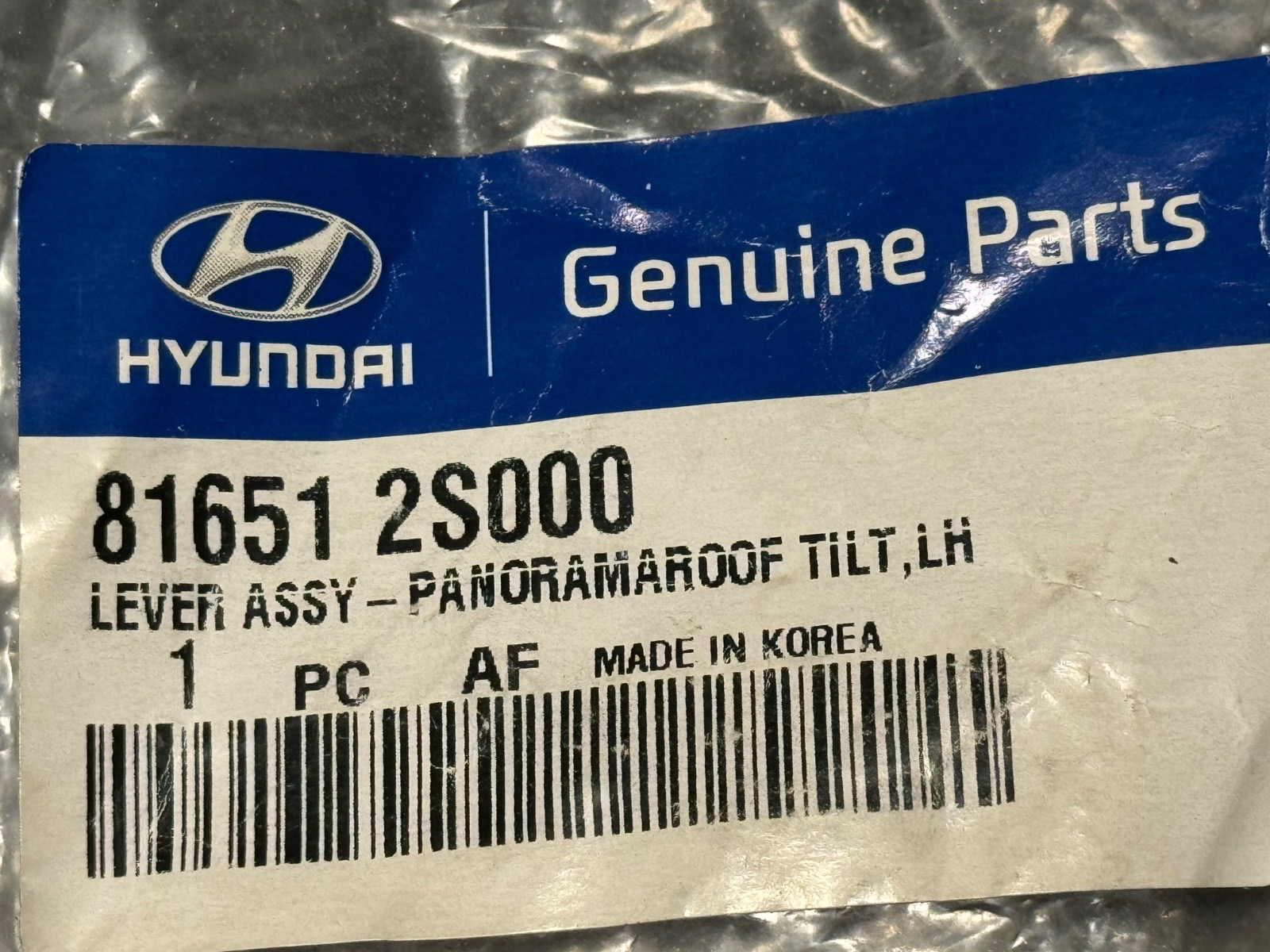 816512S000 Genuine Hyundai Sunroof Tilt Lifter fits Hyundai Tucson