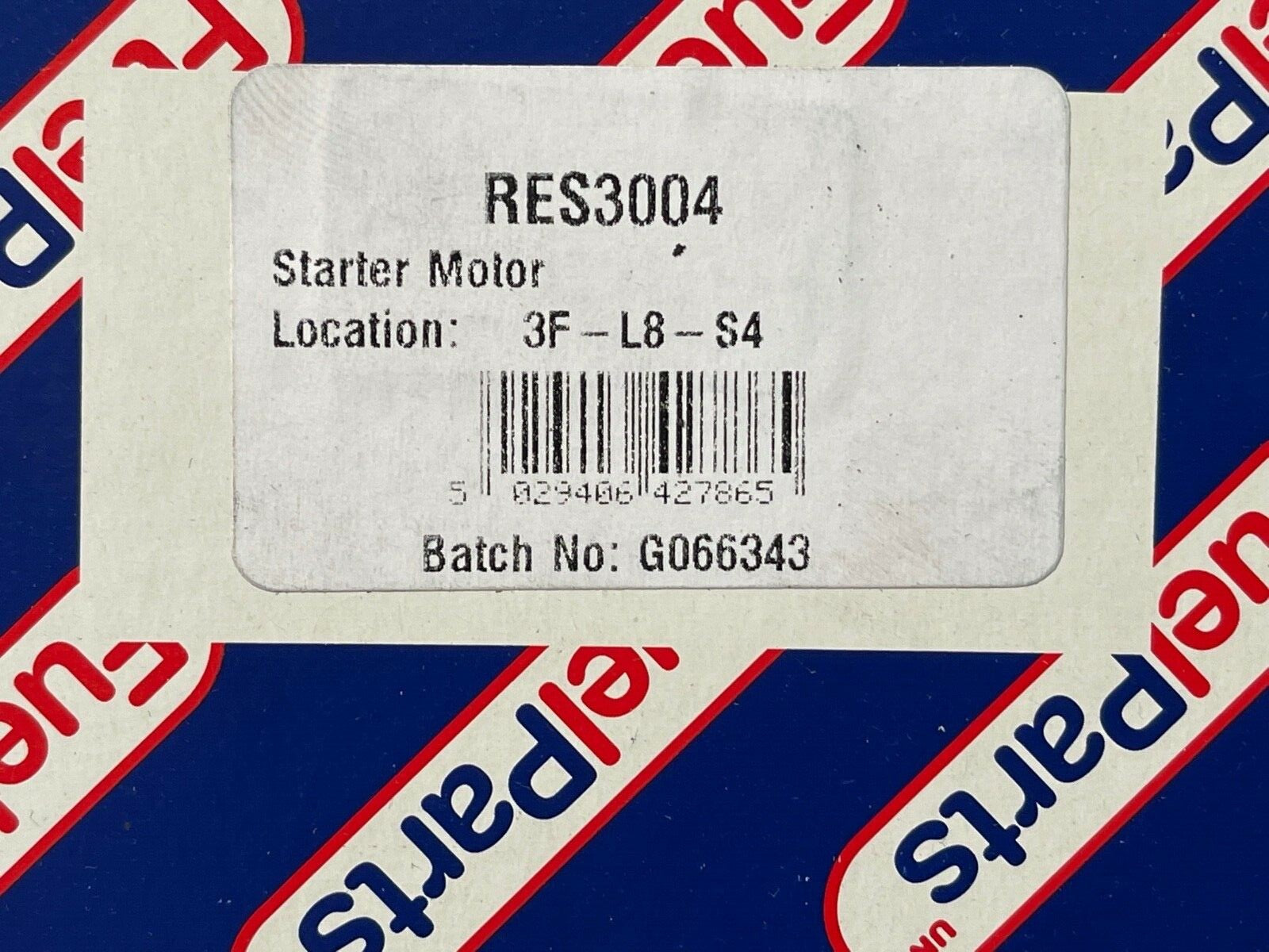 Fuel Parts RES3004 Starter Motor fits Renault Volvo