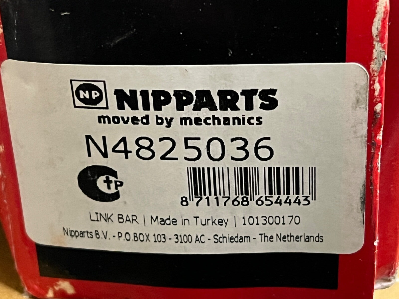 Nipparts N4825036 Tie Rod End Track Rod End Left Hand Side fits Mitsubishi