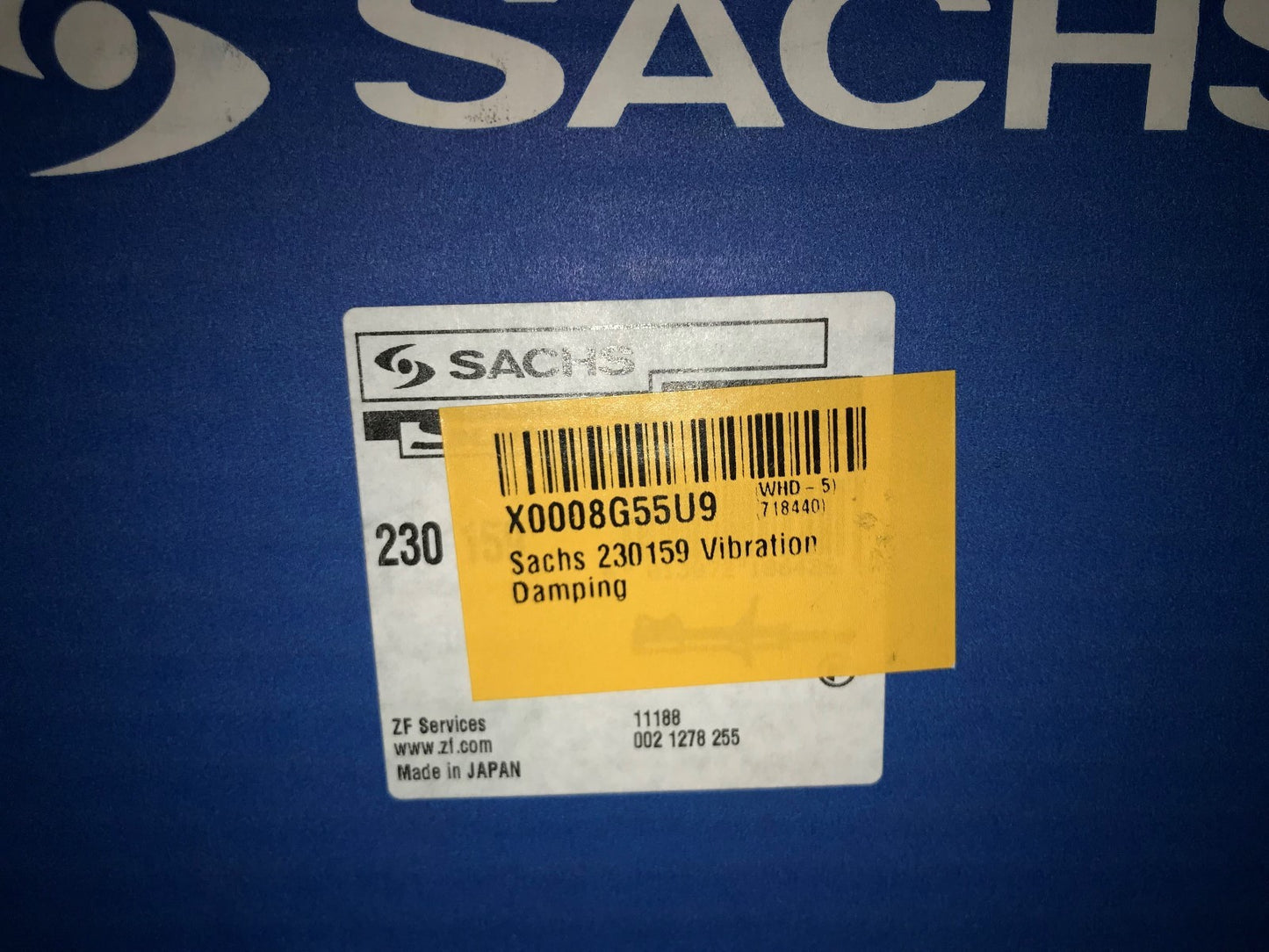 Front Off Side Right RH Shock Absorber Nissan Prairie Pro 1988-1994 Sachs 230159