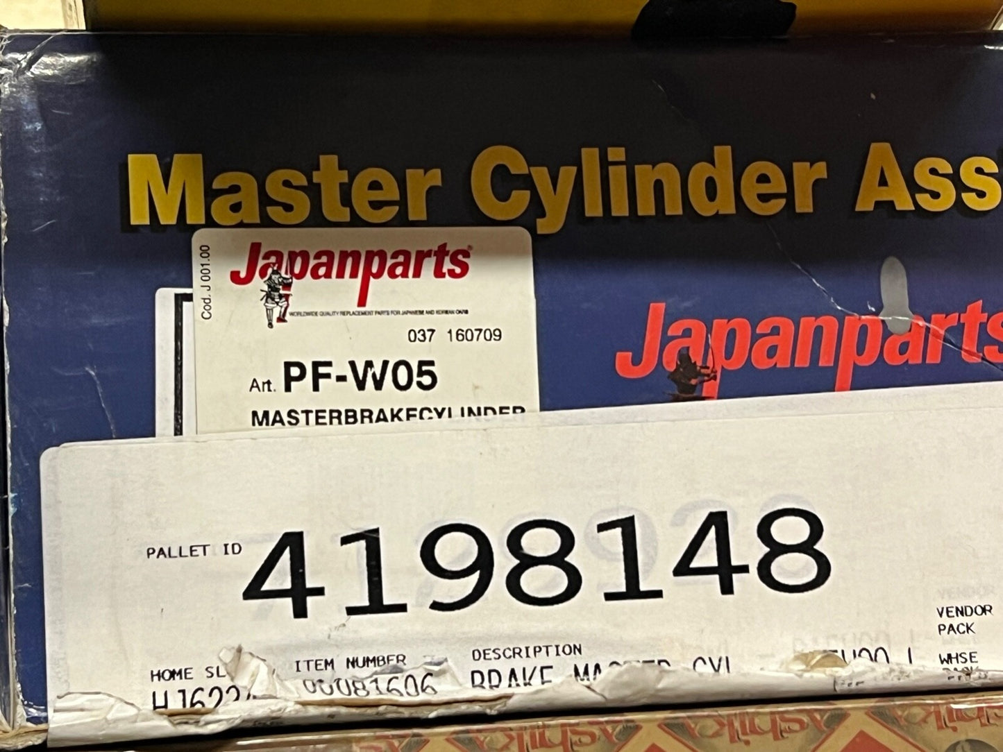 Japanparts PF-W05 Brake Master Cylinder fits Daewoo Lanos Nubira 1997-onwards