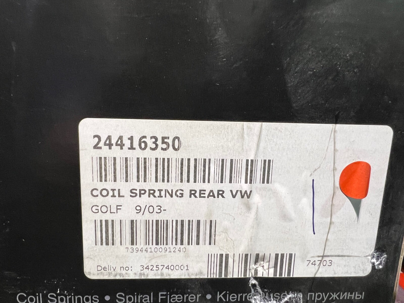 NF Parts 24416350 4295046 Rear Coil Spring fits VW Volkswagen Golf 2003-on