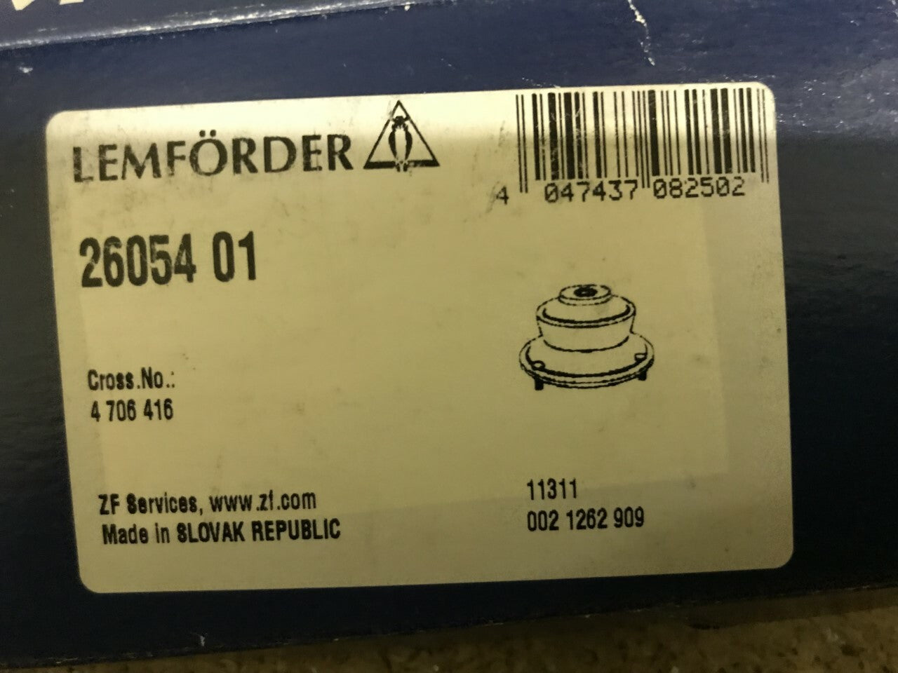 Ford Transit Lemforder 2605401 Suspension Top Mount Bush-Mounting