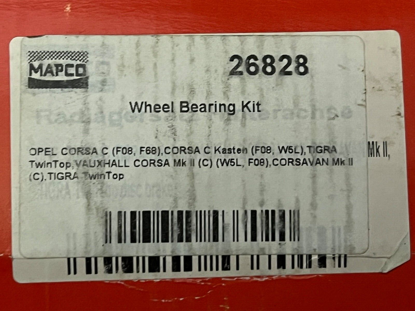 Mapco 26828 Wheel Bearing Hub fits Vauxhall Corsa MK2 Tigra MK2