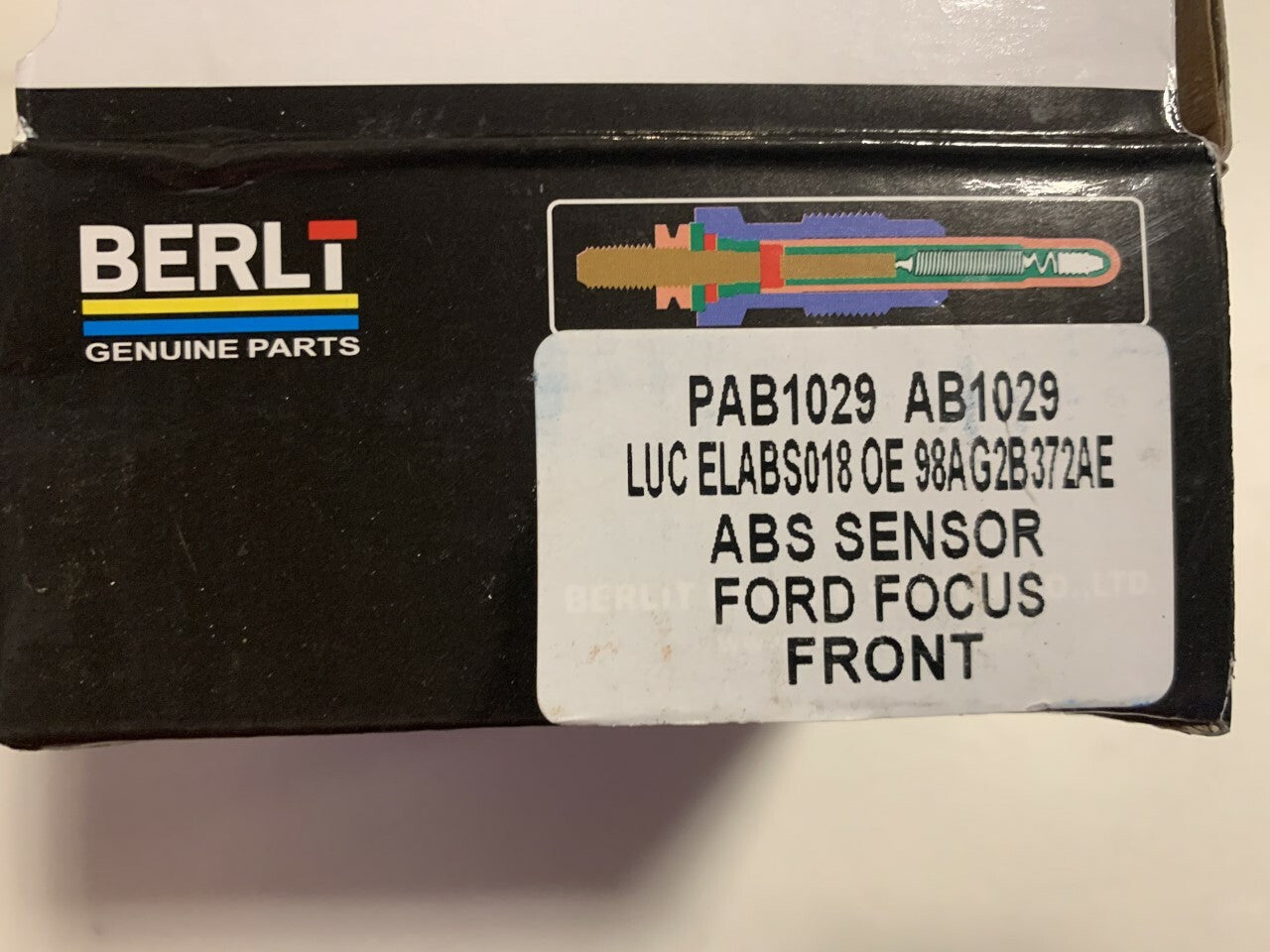 Berlt PAB1029 Wheel Speed Sensor ABS Sensor