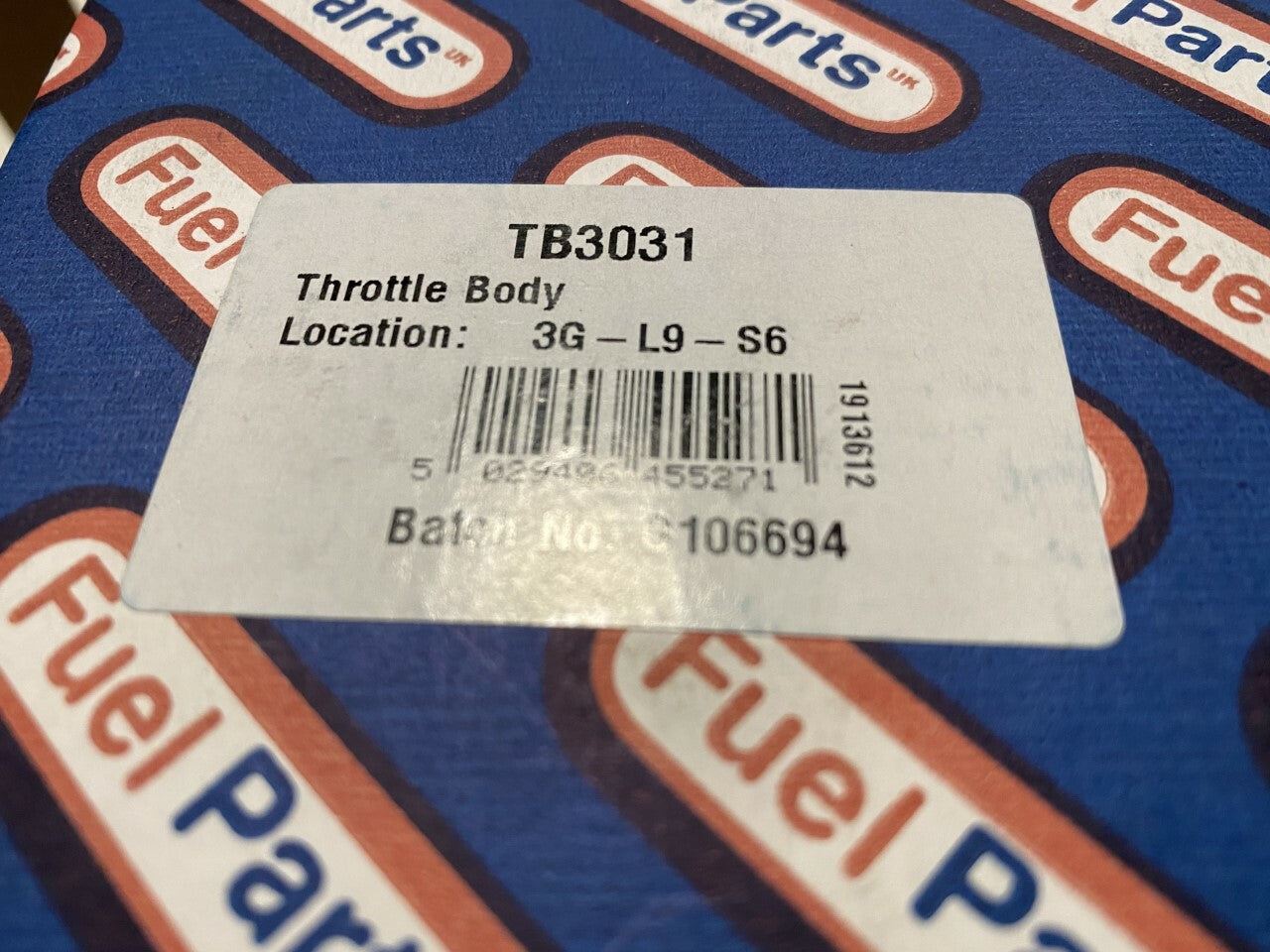 Fuel Parts TB3031 Throttle Body fits Skoda VW Volkswagon