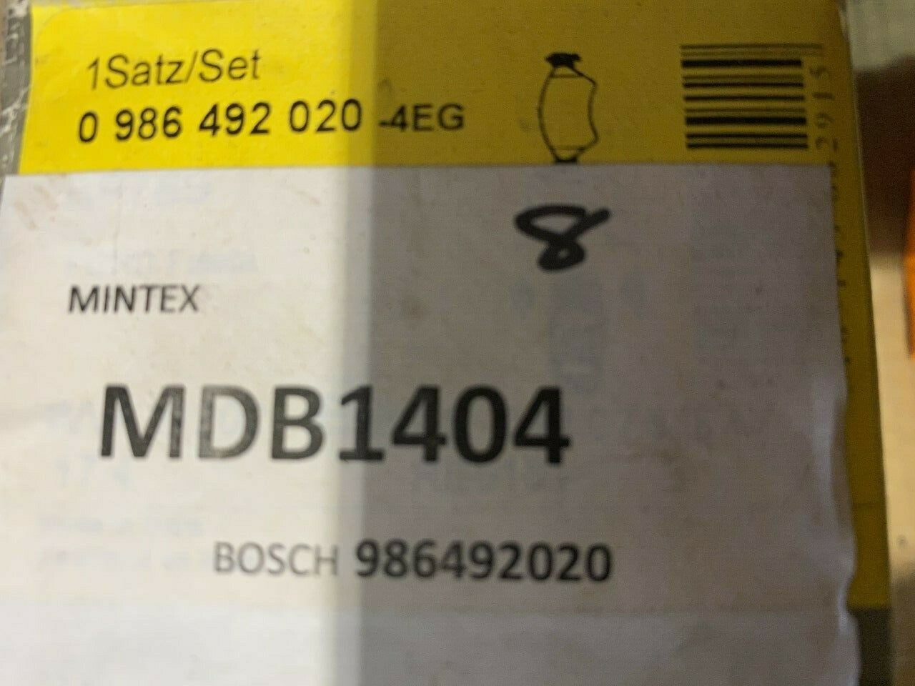 Bosch 0986492020 Brake Pad Set Fits Ford