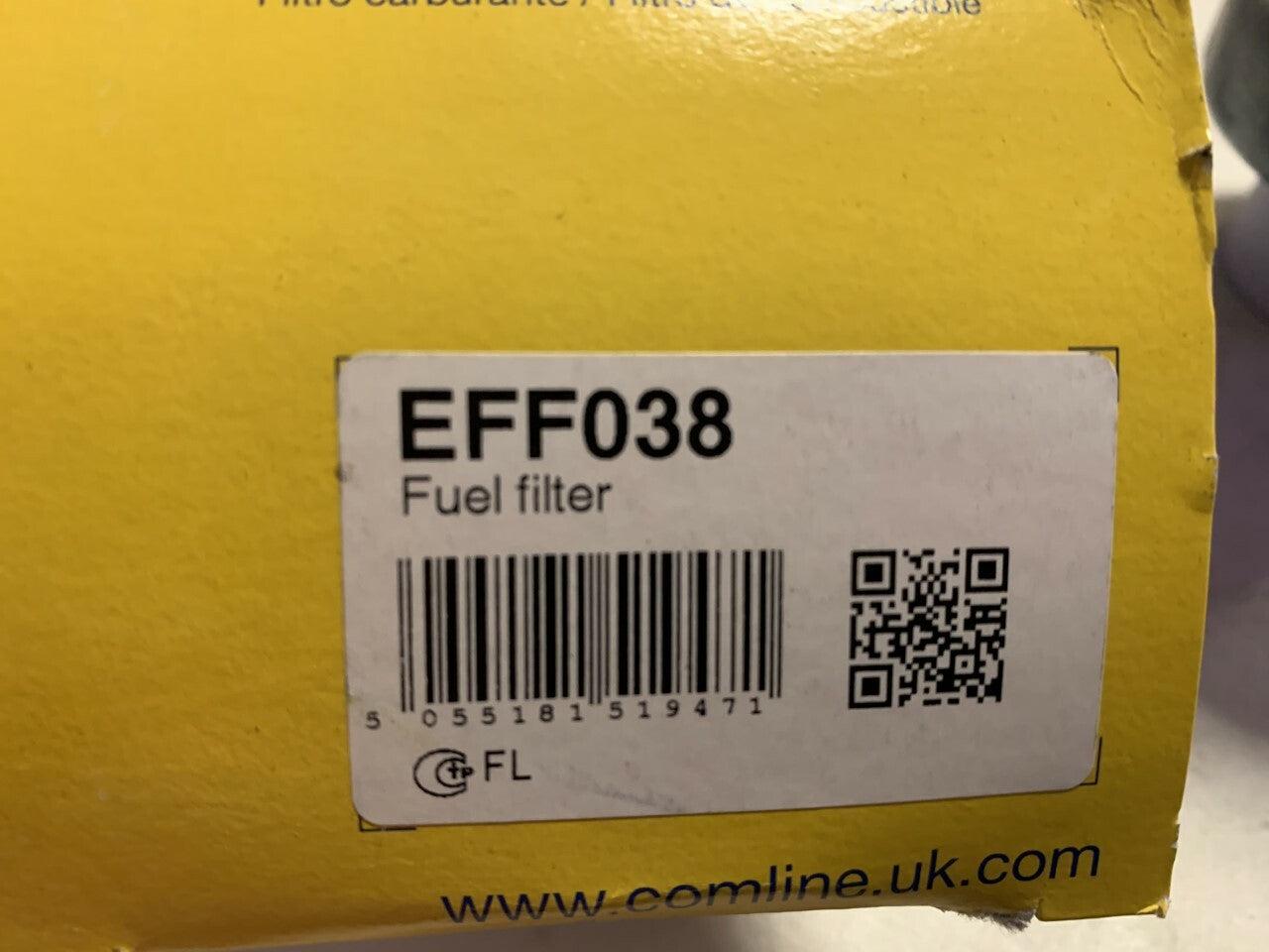 Comline EFF038 Fuel Filter fits Citroen Peugeot Fiat Rover