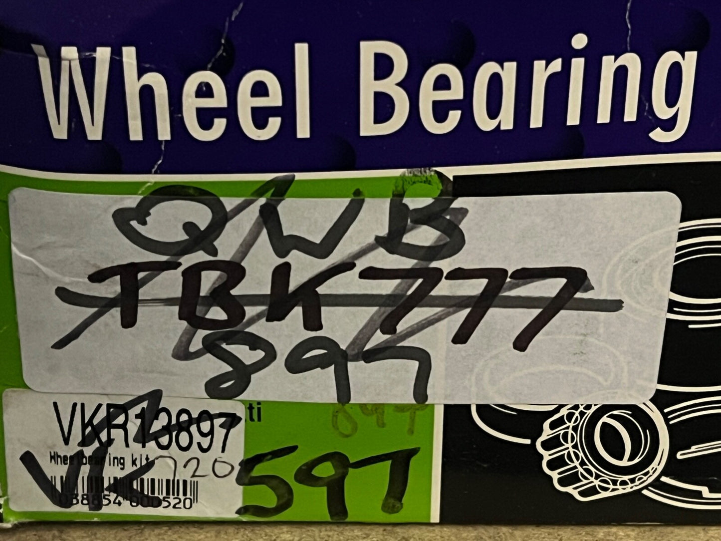 QWB897 VKR13897 Wheel Bearing Kit fits Toyota Avensis Carina Carina E Celica