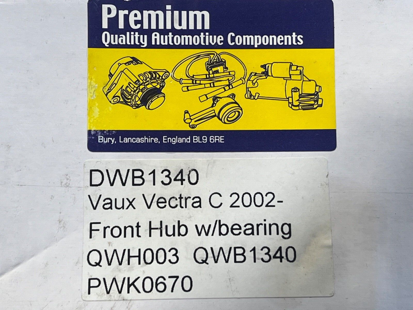 DWB1340 QWB1340 Front Wheel Bearing fits Vauxhall Vectra C Fiat Croma Saab 9-3
