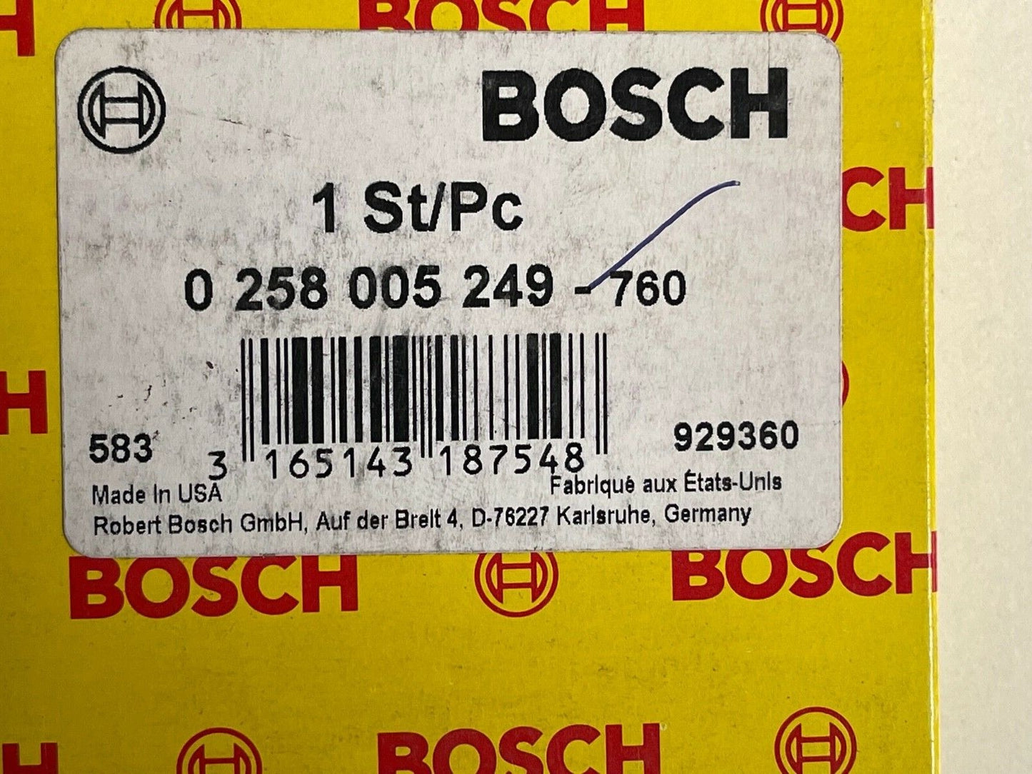 Bosch 0258005249 Lambda Sensor Oxygen o2 Sensor fits Fiat
