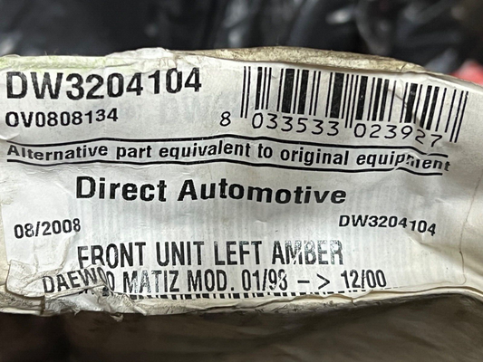 Front Indicator Left Hand Side fits Daewoo Matiz 01/1992-12/2000