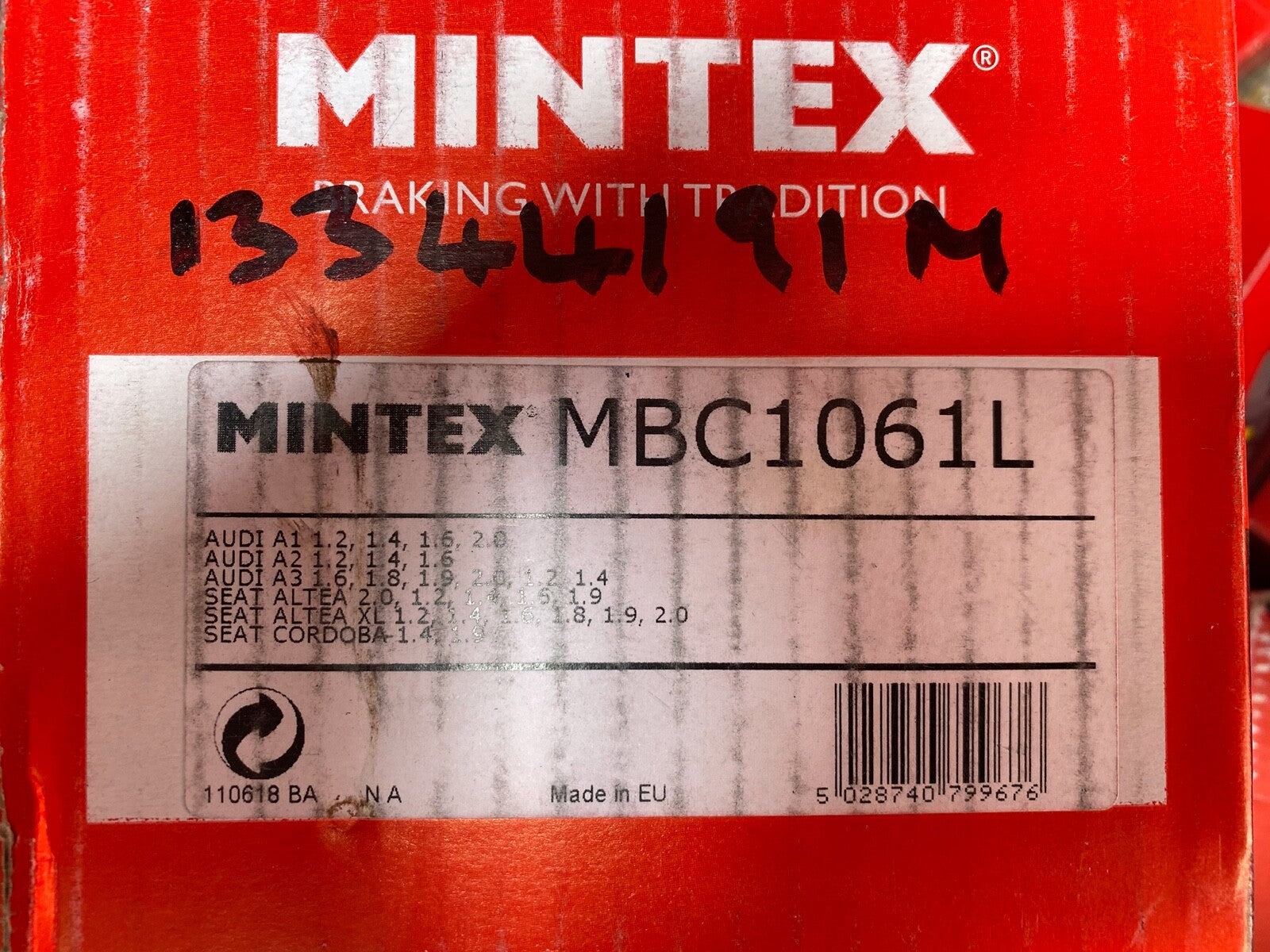Mintex MBC1061L BHW347E Near Side Left Hand Side Brake Caliper fits Audi Seat