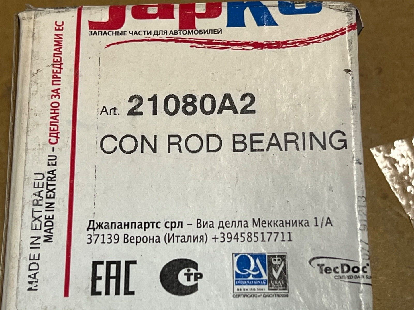 Japko 21080A2 Big End Bearings fits Toyota Land Cruiser J40 J60