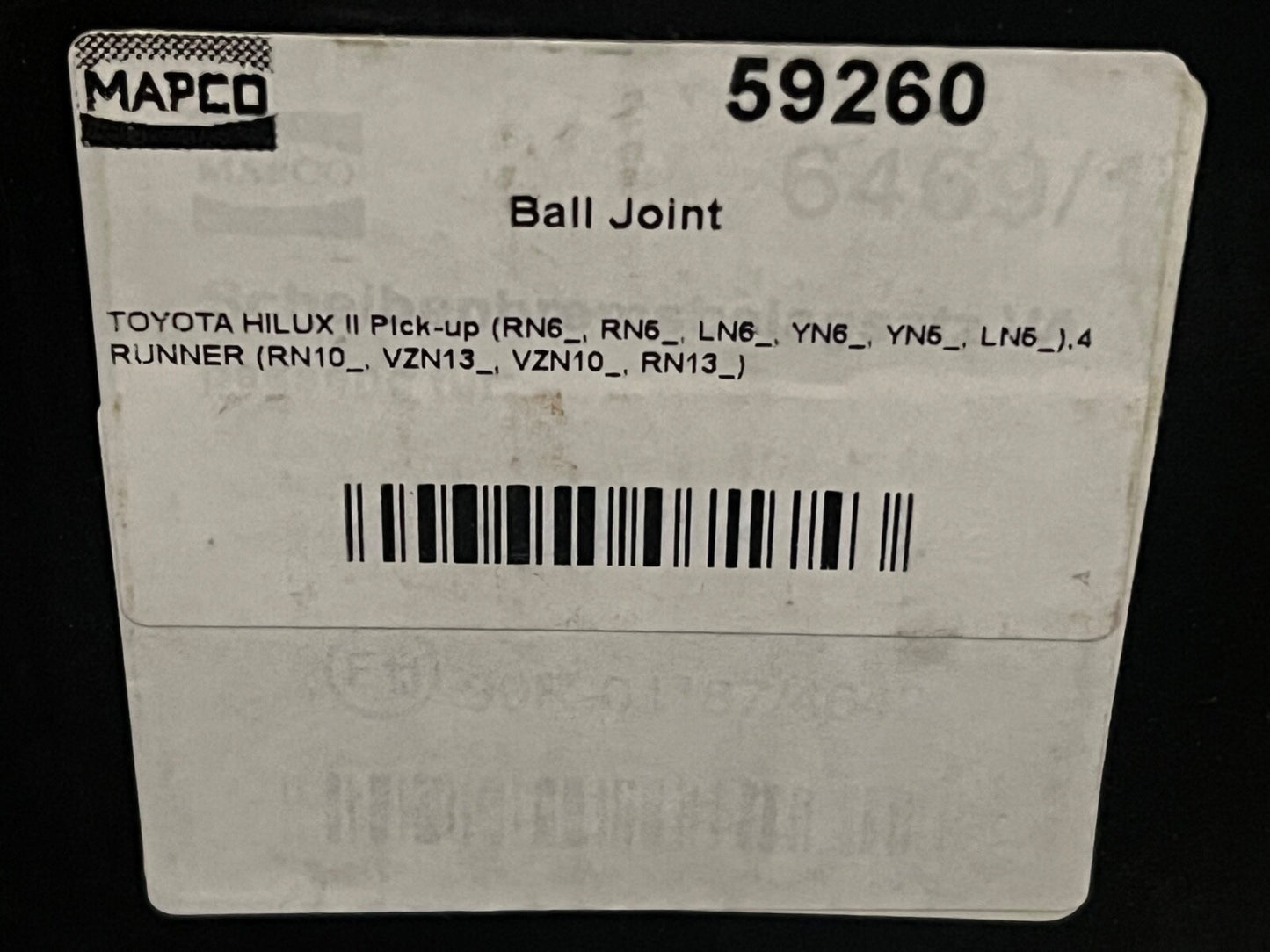 Mapco 59260 Front Lower Ball Joint fits Toyota Hi Lux 4 Runner VW Taro