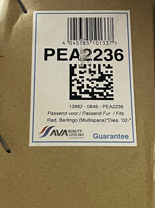 AVA PEA2236 Radiator fits Citroen Peugeot