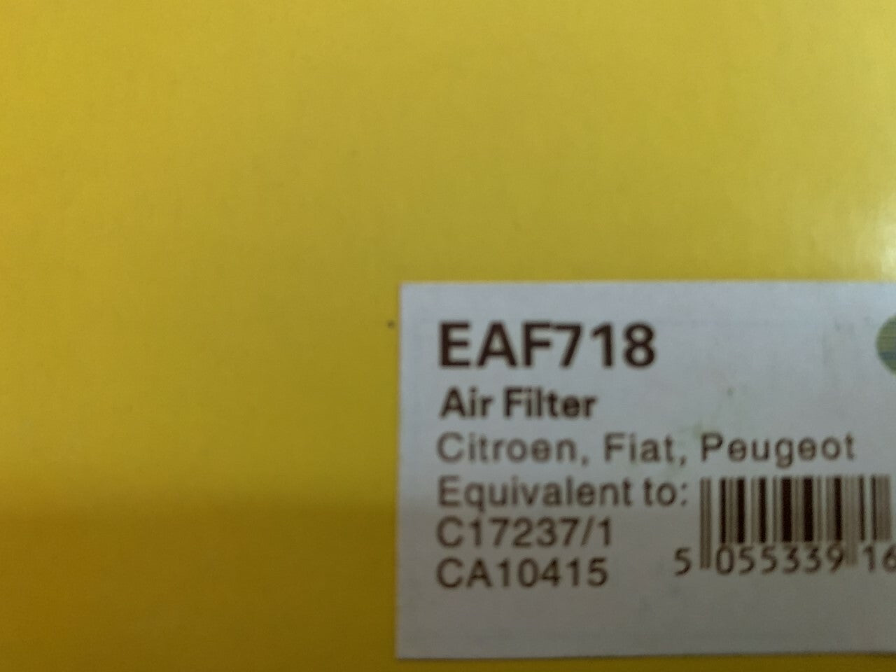 Citroen Relay Fiat Ducato Peugeot Boxer Comline EAF718 Air Filter