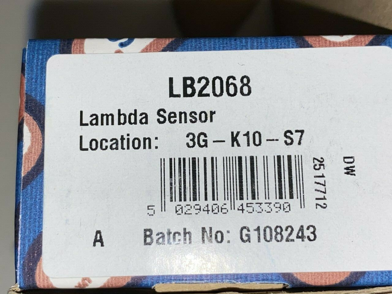 Fuel Parts LB2068 Lambda Oxygen o2 Sensor