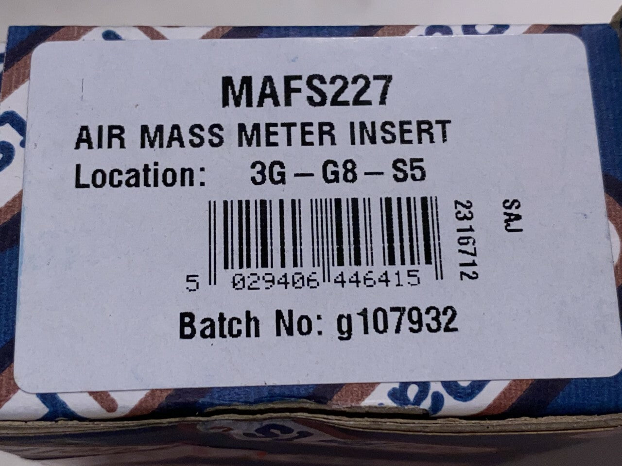 Fuel Parts MAFS227 Air Flow Meter fit Citroen Fiat Ford Land Rover Peugeot Volvo